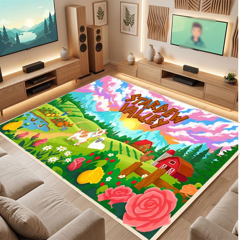 Stardew Valley Rug Soft Thick Non Slip Floor Carpet for Bedroom Living Room Home Decor