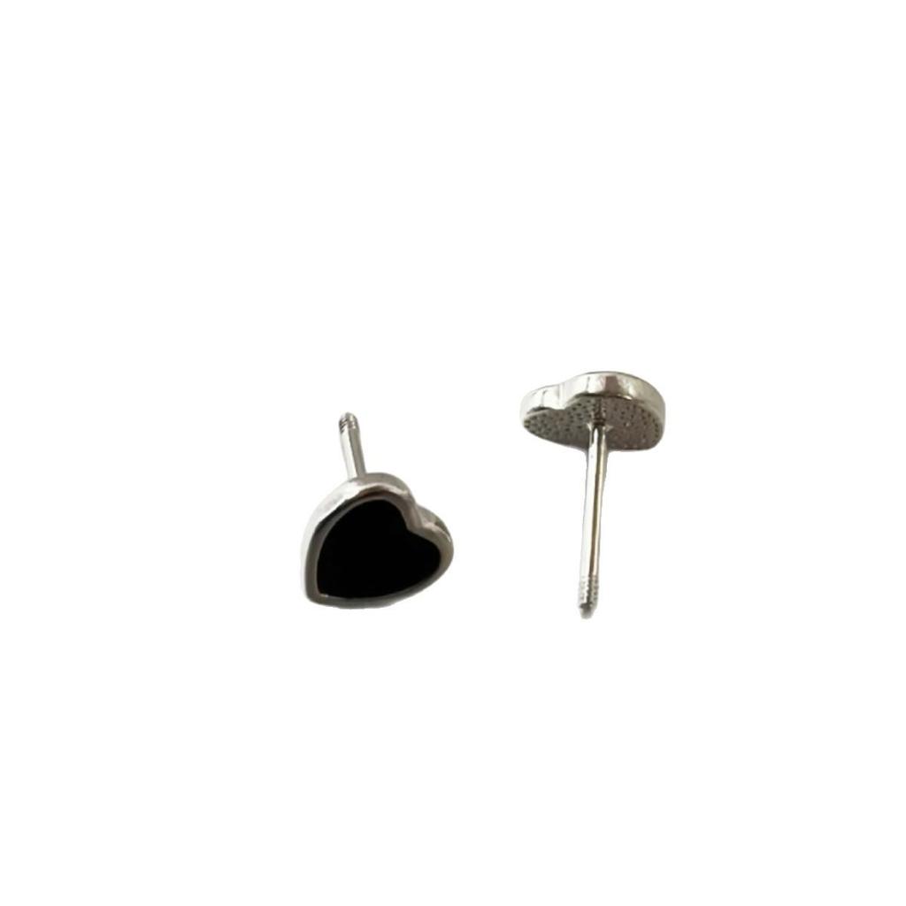 Elegant French Luxury Heart Resin Drip Earrings for Women - INS Style Retro Korean Design