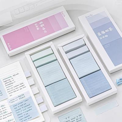 Süßes Tee-Notizblock-Set, 480 Blatt, selbstklebendes Notizbuch, Papier, Notizblock, Büro, Schule
