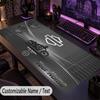 Large Mouse PadHarley-Davidson Custom Name Text Personalized Desk Mat Non Slip Gaming Pad
