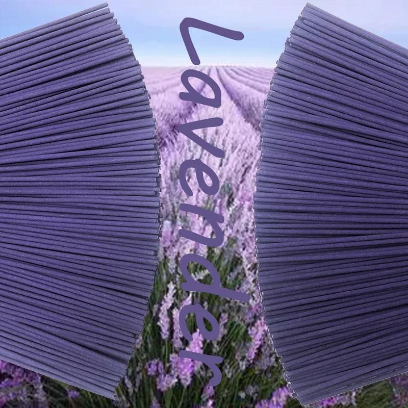 50/100Pcs Incense Sticks Tea Room Wooden Material And Meditation Wood Sticks Yoga Lavender Sticks for Home Lavender Scent Natural