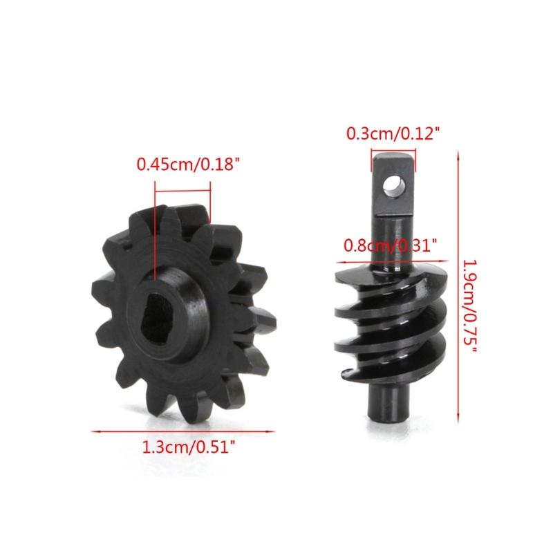 Overdrive Gears Differential Axles Steel Gears Steel Worm Gears for Axial SCX24 12T 13T 14T 16T