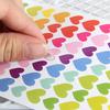 6 Sheets Per Pack Colorful Love Five Star Paper Decorative Stickers Diary Sticker DIY Album Stickers Student Stationery Stickers