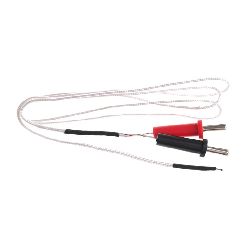 Handheld K Type Surfaces Thermocouple Temperature 100cm Wire Banana-type Plugs Probes Measurement Ranges -50°C -350°C