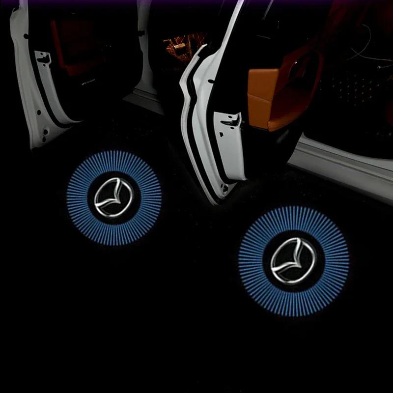 

2025 Hot 2PCS Car Door Projector Lamps LED Welcome Shadow Light for Mazda CX3 CX4 CX5 CX7 CX9 RX7 Atenza Axela MX5 CX30 Accessor