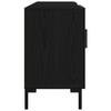 TV Cabinet Set Black Oak Effect 150 X 30 X 50 Cm
