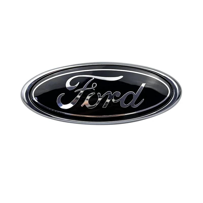 Autoaufkleber 14,6x5,7cm Emblem Auto Frontabdeckung Kühlergrill Abzeichen für Ford Kuga Focus Ranger Mustang Mondeo Fiesta Explorer Transit Acc