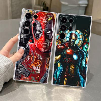 Funda de Tapa Blanda para Samsung Galaxy S23 S10 Plus Note 10 20 Ultra S21 S25 Ultra S24 FE S22 S20 Marvel Deadpool Arte