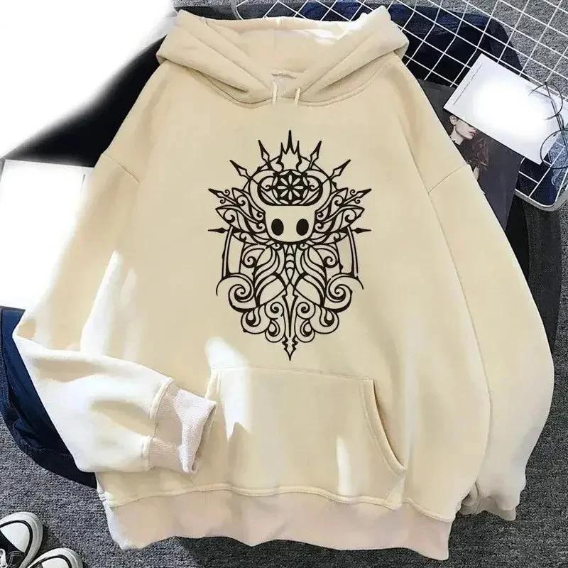 Hollow Knight Hoodies Men Korea Ulzzang Grunge Y2k Aesthetic Men and Women Autumn and Winter Pullover Hoddies Graphic Streetwear