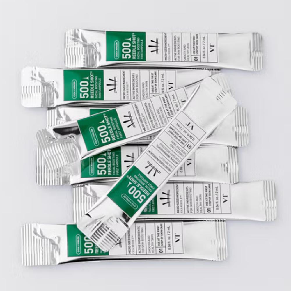 VT Reedle Shot Facial Boosting First Ampoule (Collagen S50, Pro Cica S50, Reedle Shot 100, 300) 2ml X 6ea (Reedle Shot 500) 2ml X 8ea
