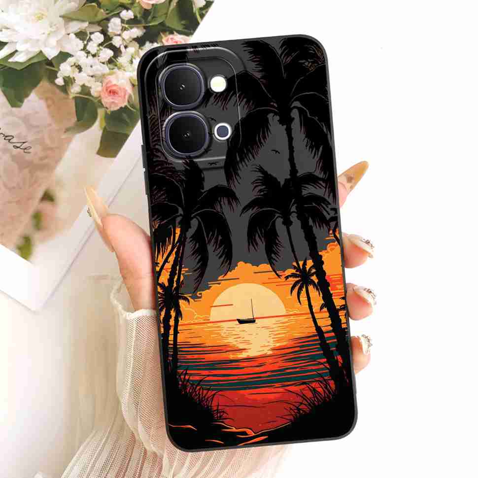 For Vivo Y31d 4G V2543 Case Fashion Cartoon Painting Silicone Full Protcetion Back Cover For Vivo Y 31d Y31D 4G Bumper Shell