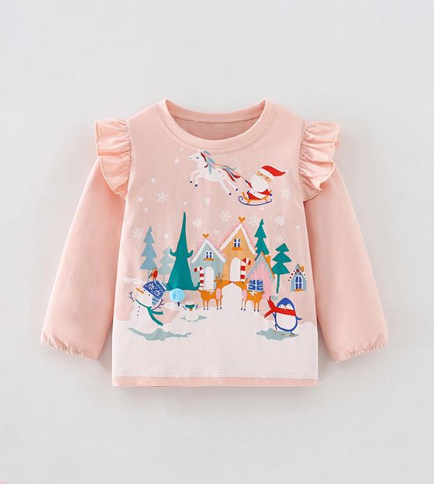 

Children s Base Shirt, Long Sleeved Warm Top, Spring Pullover Top 150 розовый