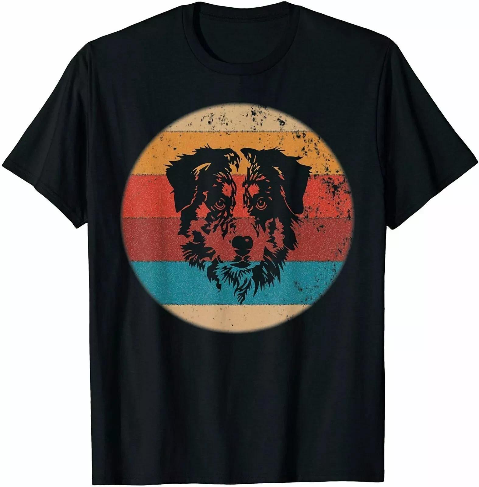Funny Australian Shepherd Tee – Vintage Aussie Dog Black Gift Shirt 2XL