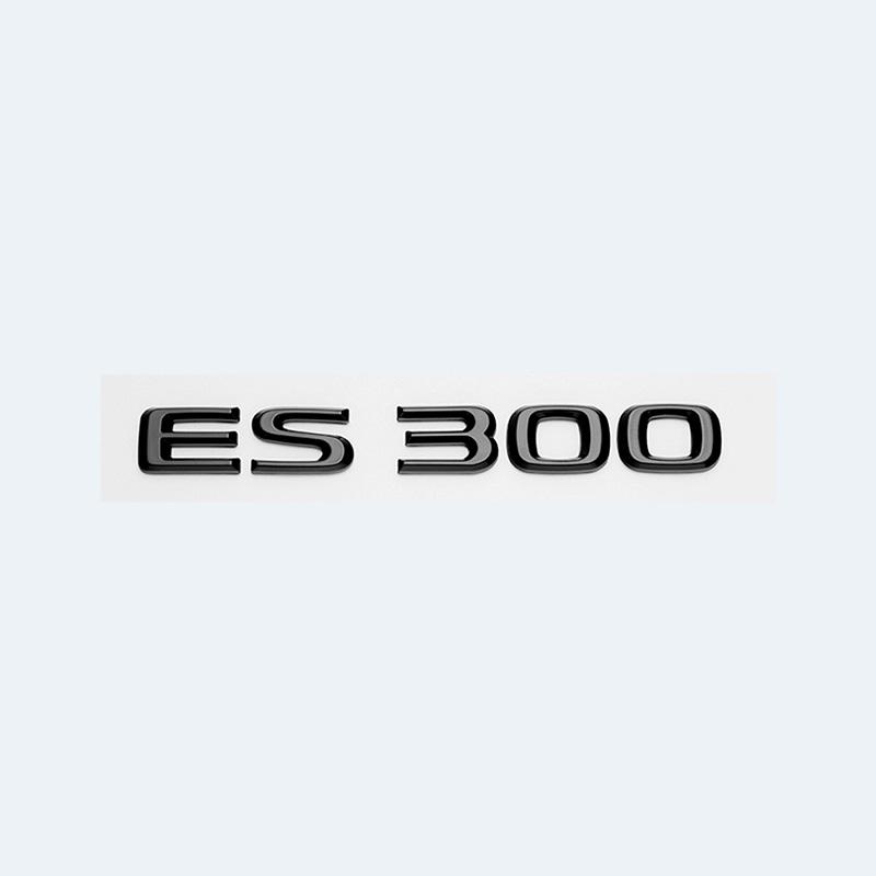 ABS-Buchstaben ES200 ES240 ES250 ES300h ES350 Glänzend Schwarzes Emblem Auto Kofferraumplakette Modifiziertes Aufgewertetes Aufkleber für Lexus ES Serie VH6