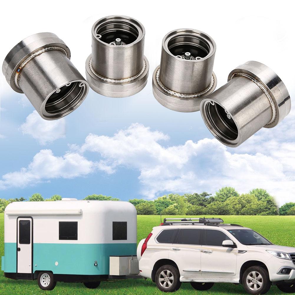 4pcs 2.441in Stainless Steel Trailer Bearing with Protective Buddy Bra Accessory