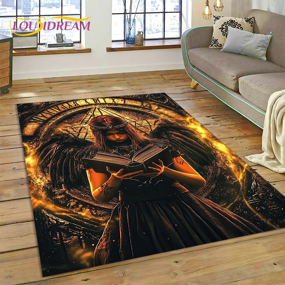 New Gothic Horror Character Skull Ghost Spirit Carpet Rug for Bedroom Living Room Home Sofa Decoration,kids Decor Floor Mat