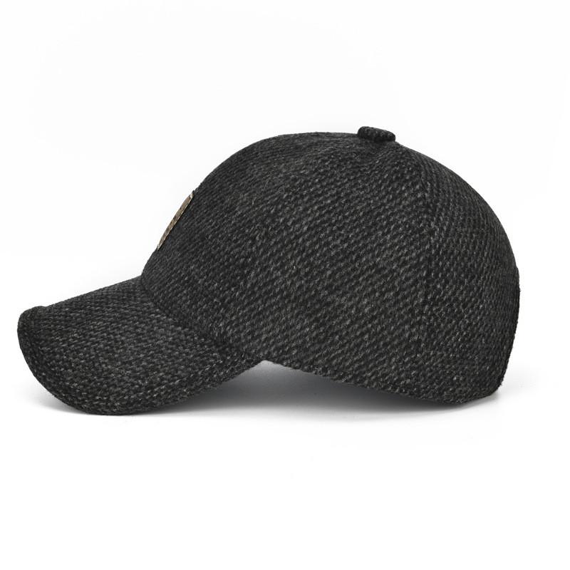 Winter Mens Knitted Baseball Cap With Ear Protection For Outdoor Sports And Casual Wear