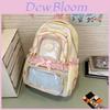 Junior High School Girls Backpack Nylon Large Capacity Daily Use School Bag For Teens