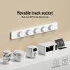 Adjustable Power Strip with One-Key Shut-Off for Kitchen, Living Room, Bedroom