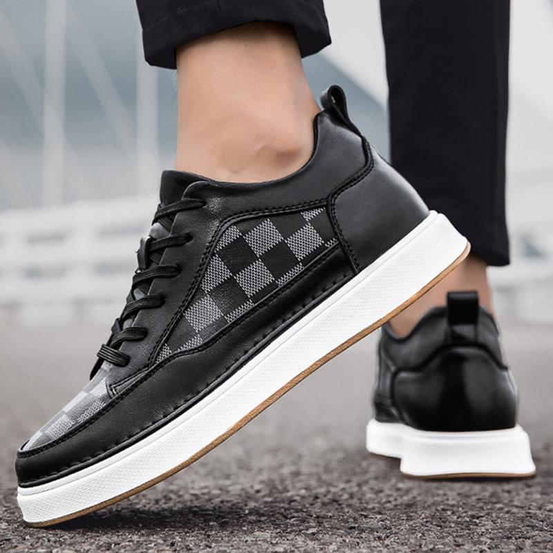 Men's 4/6/8CM Height Increasing Sneakers Fashion Anti-slip Casual Shoes Mens Outdoor Casual Running Non-slip Sneakers Size 37-44