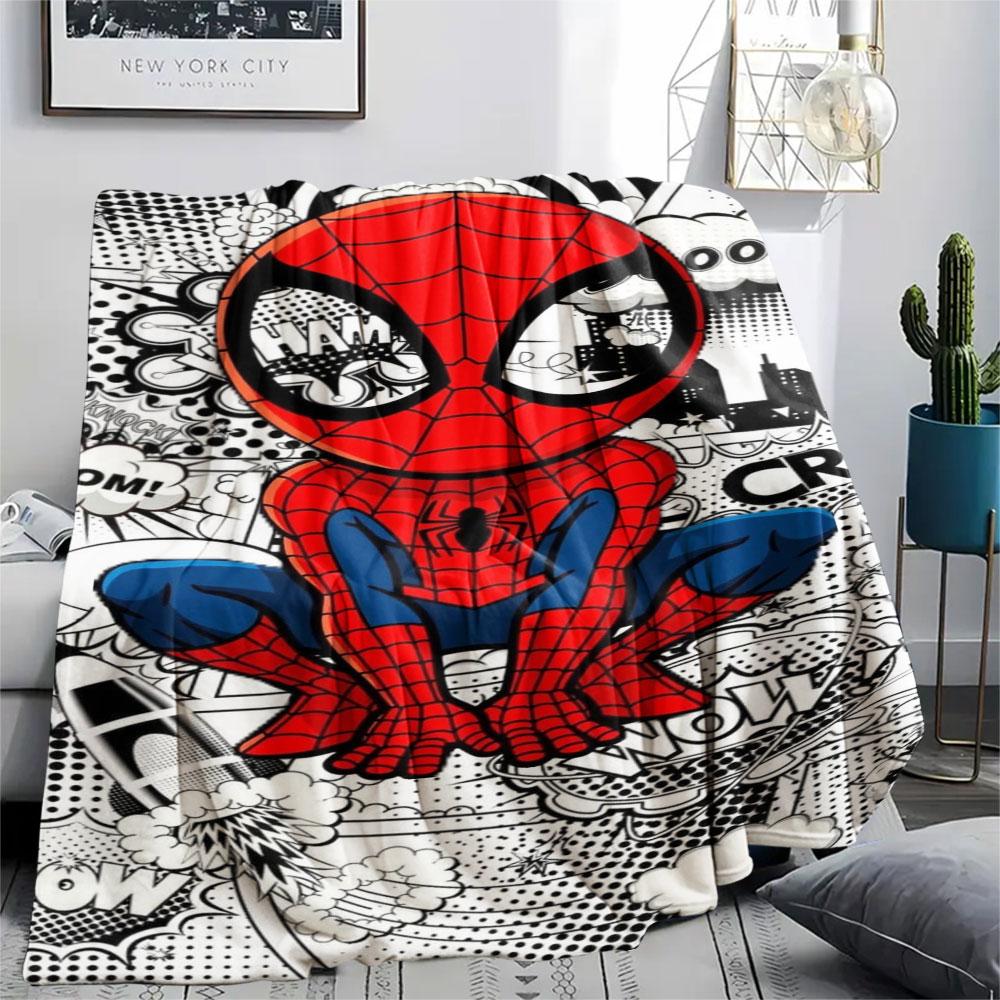 Spider-Man Patterned Comfortable Blanket. Super Soft Fleece, Soft, Comfortable, and Lightweight.Suitable As a Gift