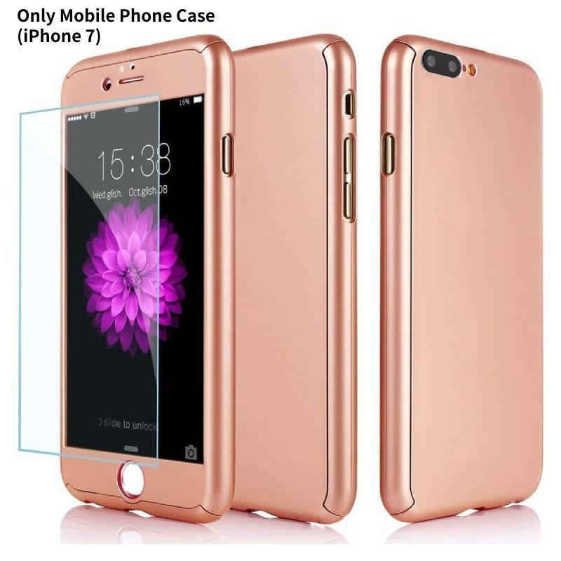 

Sleek Minimalist Full-cover Pc Case For And More Models iPhone 7 рожевий колір золота