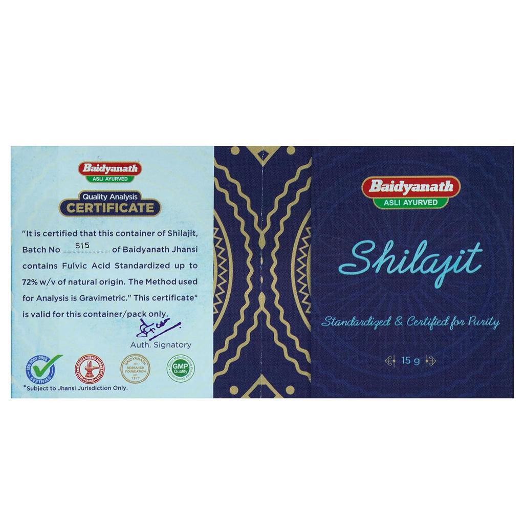 Baidyanath Shilajit Gummy 15g For Strength, Stamina And Vitality | Certified Purity | Natural Energy Booster For Men And Women