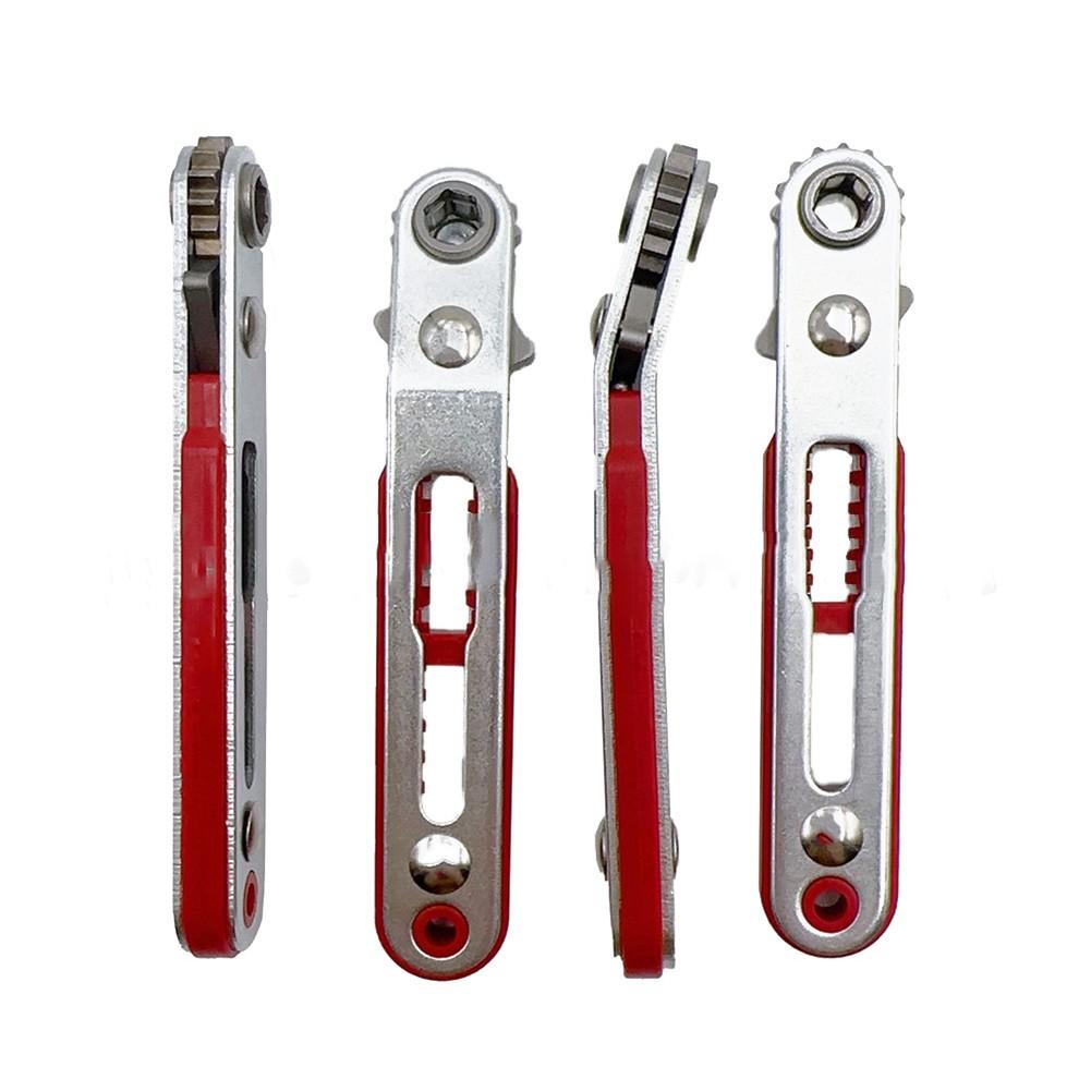 Compact Two Way Ratchet Screwdriver Set Corner Bend Set