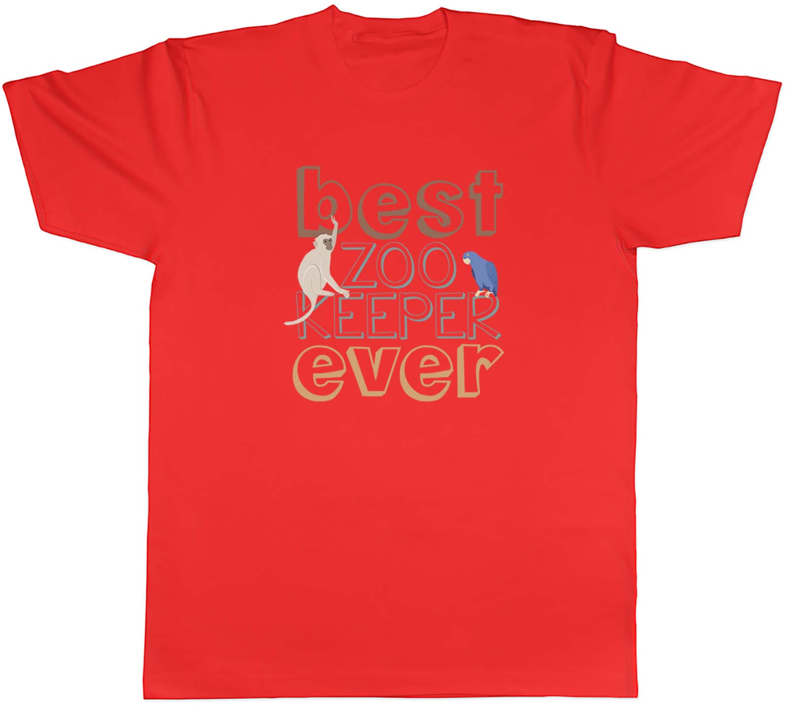 Best Zookeeper Ever Unisexs TShirt Wildlife Forest Zoologist Zoo Safari Tee Gift S