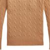Polo Ralph Lauren FW22 Solid Color V-Neck Knit Long Sleeve Wool Sweater Women sweater Brown 211875832-008