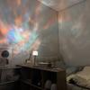 16 Lights Ocean Wave Projector Table Lamp Water Ripple Tall Ambient Table Light Type-C Rechargeable Warm Atmosphere Night Light