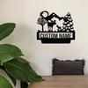 Unique Handcrafted Personalized Retro Metal Deer Family Sign Custom Nameplate AAA Grade Outdoor Decor