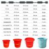 ZISIZ Plastic Handled Red Bucket