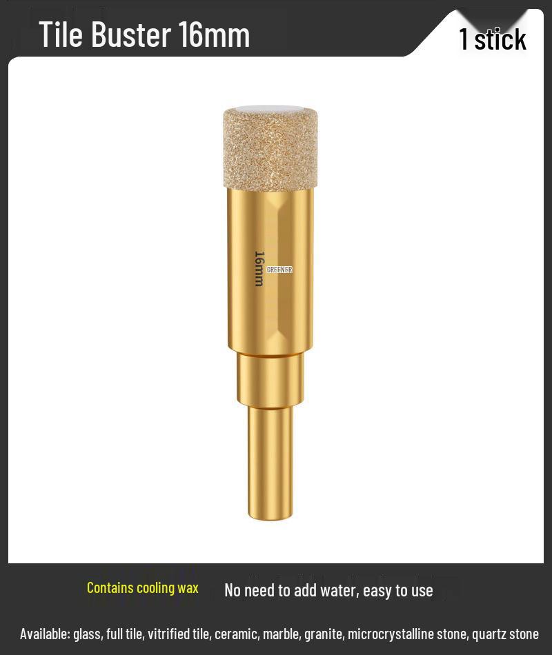 Green Forest 6mm Magnetic Hole Saw for Glass, Marble, & Vitrified Tile.