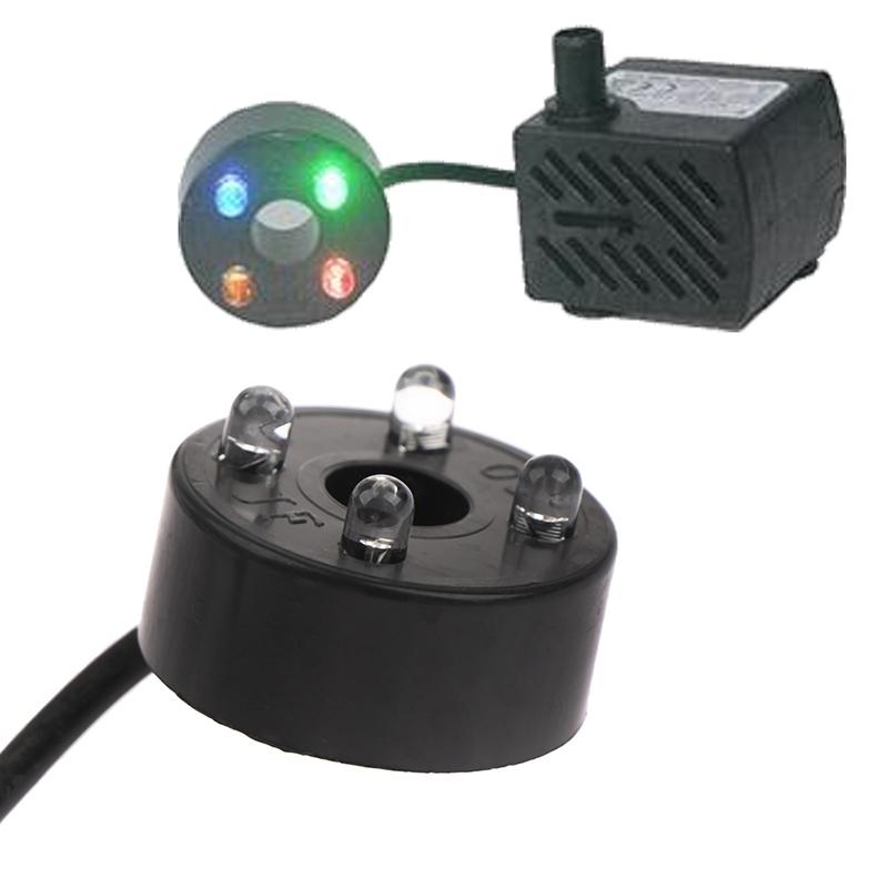 Ac 220V 2/2.5W Eu-kontakt Nedsänkbar vattenpump Lämplig för vattentank Fontän Luft Fiskdamm Tank
