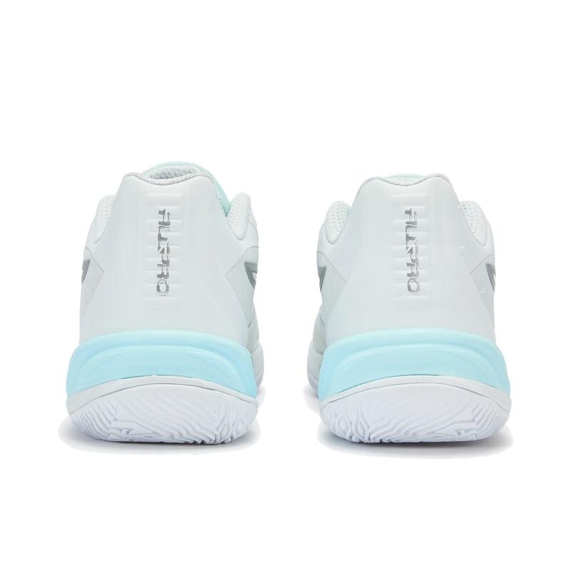 Puma All Pro Nitro 2 Comfortable Versatile Shock Absorption Low Top Basketball Shoes Unisex sneaker White Light-Blue 312374-03