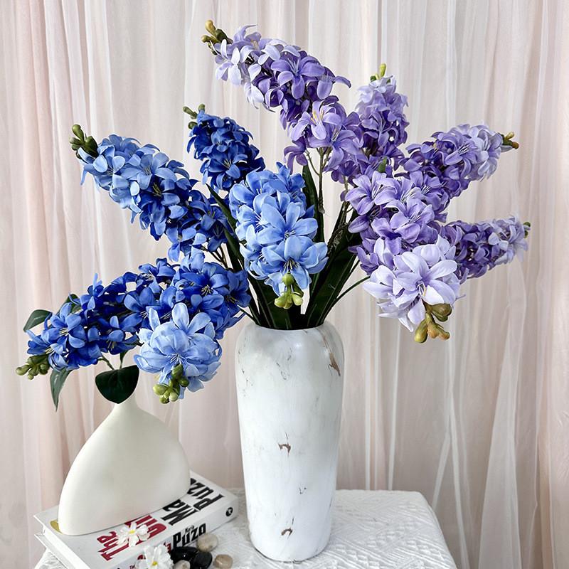 Hyacinth Flower Artificial Wedding Hotel Restaurant Decoration Ornament Desktop
