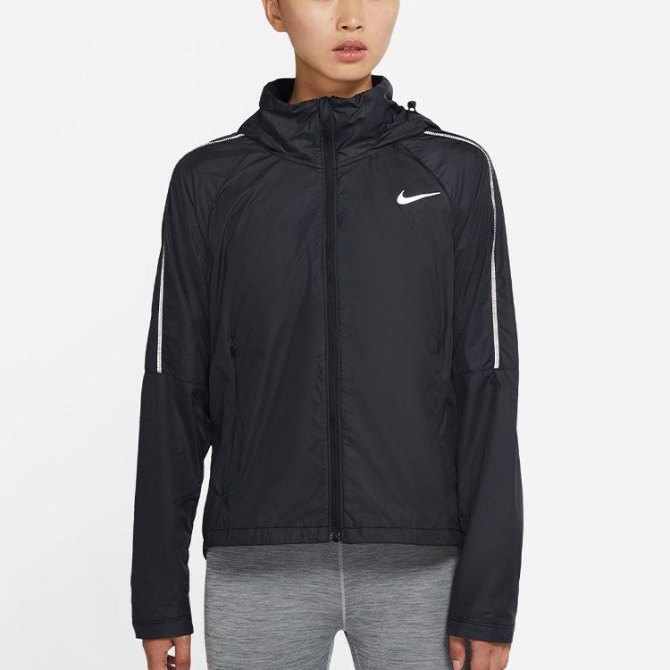 Nike Jackets Women's Black Hooded Moderate Other CU3386-010
