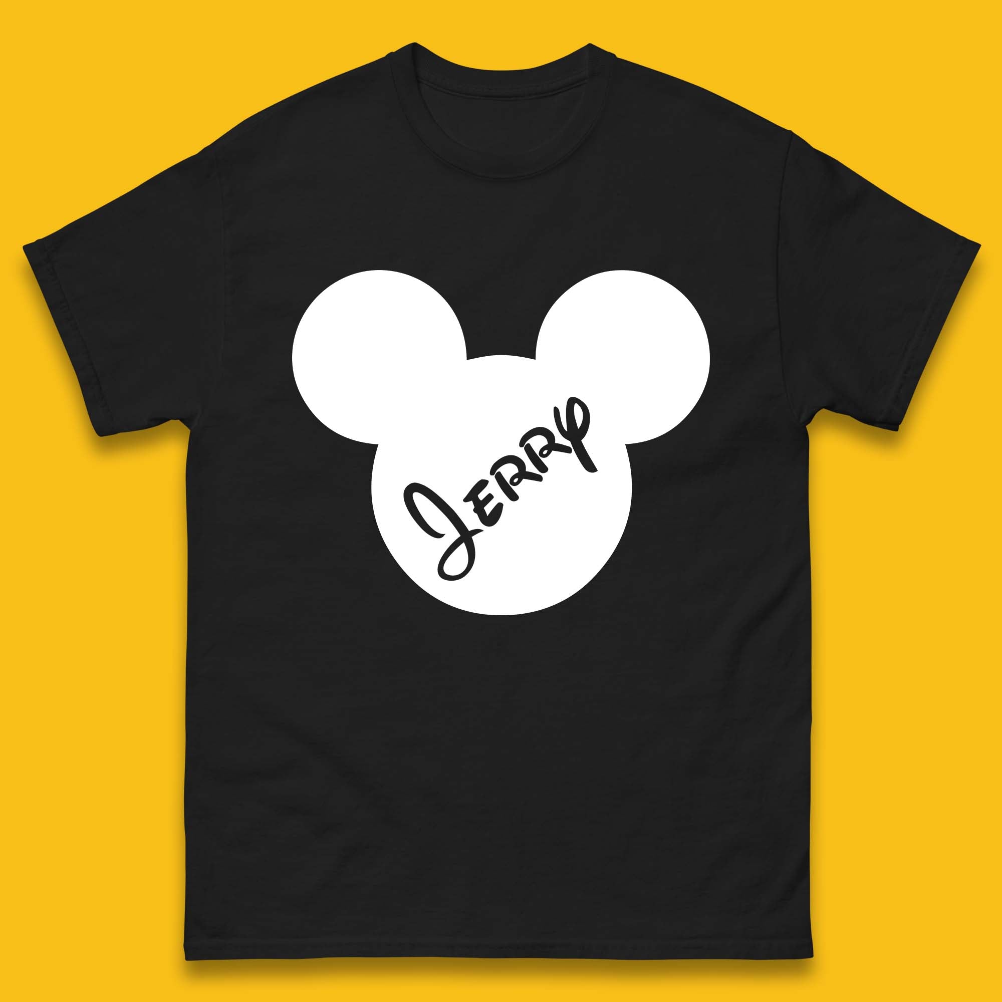 Disney Mickey Mouse And Minnie Mouse Head Your Name Disneyland Trip Mens Tee Top S