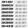 ABS Car Rear Trunk Letters Logo Badge Emblem Sticker For 3 Series 316i 320i 325i 328i 330i 335i E46 E90 E91 F30 F31 F34 G20
