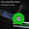 Glass King Cutting Disc for Wine Bottles, Stone, Tiles, Jade; Diamond Grit Blade for Angle Grinders, Edge-Free Design