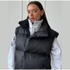 Herbst Winter Ärmellose Jacke Damenmode Locker Dicke Weste Einfarbig Lässig Sport Baumwolljacke Stehkragen Mantel Warme Damenweste