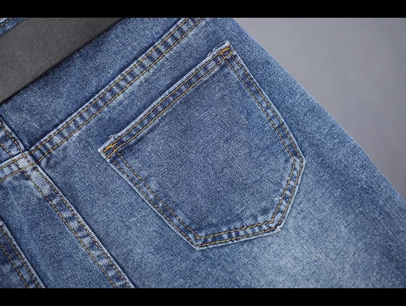 Women's Blue High Waist Korean Style Wide Leg Pants - Slimming Micro Flare, 2024 Trend