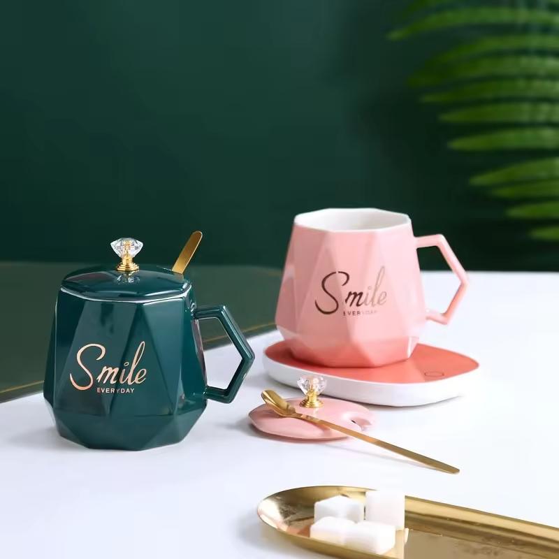 Smart Temperature Control Electric Cup Direct Deal Gift Set Matte Ceramic 55 Degree Mug Coffee Cup