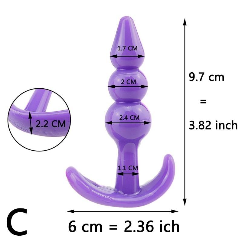 Soft Silicone Anal Plugs Prostate Massager Butt Plug Beads G-spot Erotic Sex Toys Anus Trainner Mini Dildo Erotic Gay