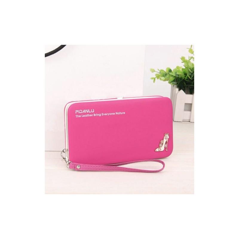 New Slim Long Ladies Wallet With Pu Leather Antitheft Storage For Daily Use