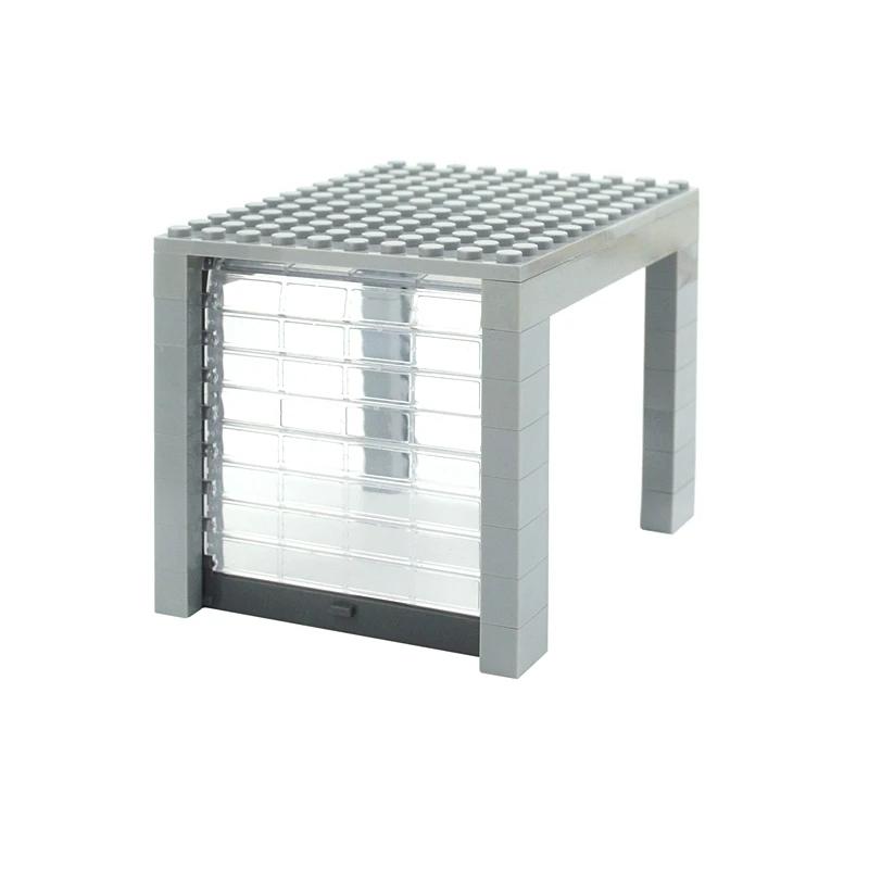 

MOC Деталі Міський Автомобіль DIY Аксесуари Будівельні блоки Класичний Автомобіль Розсувні Ворота Гаражні Двері Вікна Парковка Креативні Іграшки