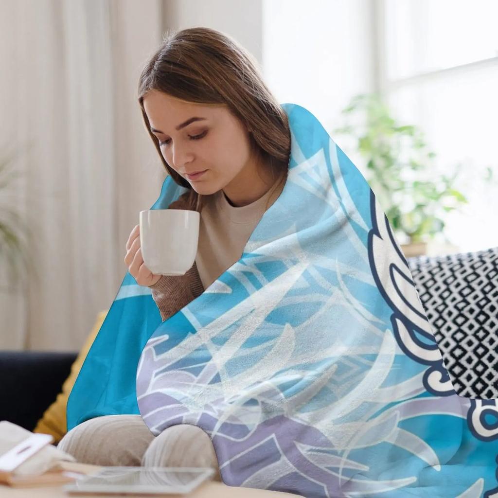 FFXIV Paladin Job Mat Throw Blanket Retros anime Thermal Hairy Blankets