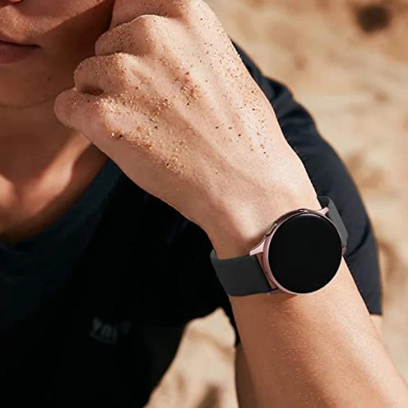 Silicone Strap Bands for Samsung Galaxy Watch 6 5 4 Active 2 Sports 22mm Watch Straps For Amazfit GTS 4/3/2e/Bip Watchbands Belt