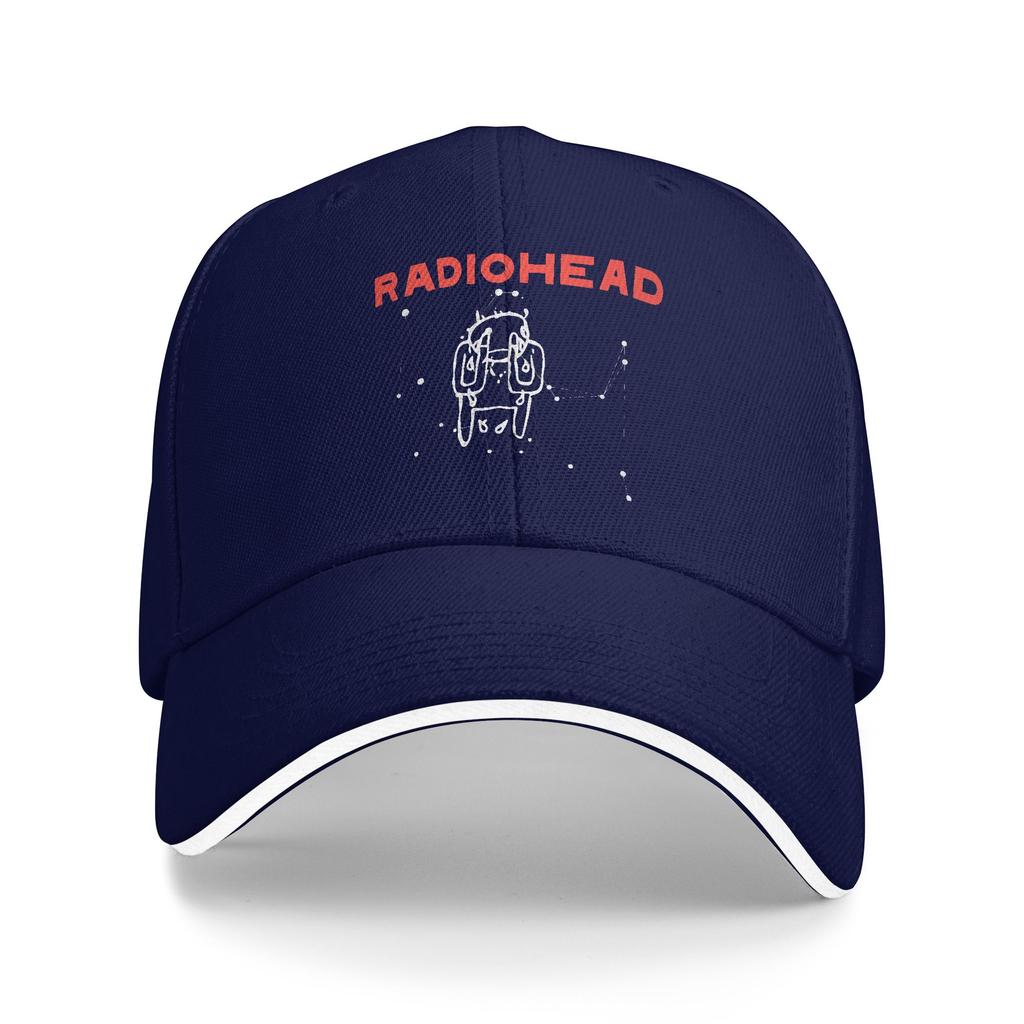 Radiohead Band Baseball Cap Street Style Unisex-Teens Hip Hop Hats Adjustable Print Outdoor Sports Baseball Caps Birthday Gift